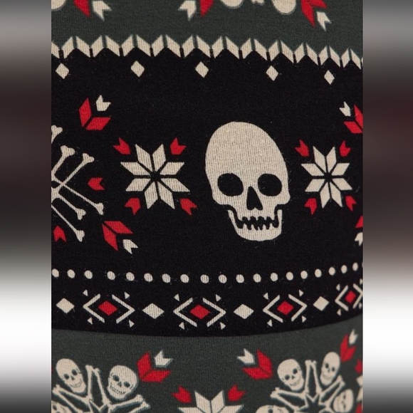 New Torrid 2X Fair Isle Skull&Bones Holiday Full-length Signature Waist … - Picture 5 of 7